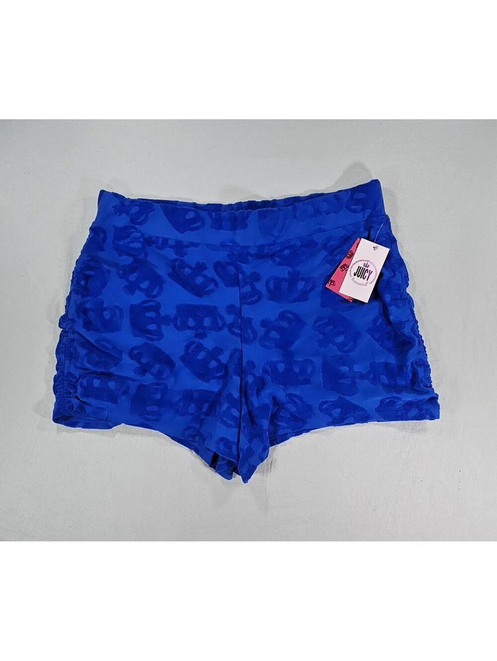 Juicy Couture Blue Terry Cloth Shorts XXL